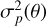 $\sigma _p^2\left( \theta \right)$
