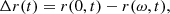 $$ \begin{aligned} \Delta r(t)=r(0,t)-r(\omega ,t), \end{aligned} $$