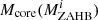 $ M_{\rm core}(M_{\rm ZAHB}^i) $
