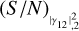 ${\left( {S/N} \right)_{\left| {{\gamma _{12}}} \right|_2^2}}$