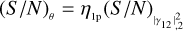 ${\left( {S/N} \right)_{\left| {{\gamma _{12}}} \right|_{,2}^2}}$