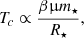 $$ \begin{aligned} T_c \propto \frac{\beta \upmu m_\star }{R_\star }, \end{aligned} $$