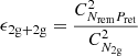 $ \epsilon_{\mathrm{2g+2g}} =\frac{{C}^2_{N_{\mathrm{rem}}P_{\mathrm{ret}}}}{{C}^2_{N_{\mathrm{2g}}}} $