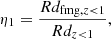 $$ \begin{aligned} \eta _1= \frac{Rd_{\mathrm{fmg},z < 1}}{Rd_{z < 1}}, \end{aligned} $$