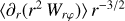 $\left\langle {{\partial _r}\left( {{r^2}\,{W_{r\varphi }}} \right)} \right\rangle {r^{ - 3/2}}$