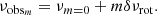 $$ \begin{aligned} \nu _{\mathrm{obs}_m} = \nu _{m=0} + m \delta \nu _{\rm rot}. \end{aligned} $$