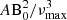 $ {A {\rm B}_0^2}/{\nu_{\rm max}^3} $