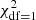 $ \chi^2_{{\rm df}=1} $