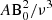 $ A{\rm B}_0^2/\nu^3 $
