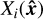 ${X_i}\left( {\hat x} \right)$