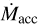 ${{\dot M}_{{\rm{acc}}}}$