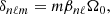 $$ \begin{aligned} \delta _{n\ell m} = m \beta _{n\ell } \Omega _0, \end{aligned} $$
