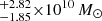 $ ^{+2.82}_{-1.85} {\times} 10^{10}\,M_{\odot} $