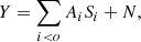 $$ \begin{aligned} Y = \sum _{i<o}A_i S_i + N, \end{aligned} $$