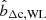 $ \hat{b}_{\Delta\mathrm{c,WL}} $