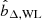 $ \hat{b}_{\Delta,\mathrm{WL}} $