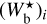 ${\left( {W_{\rm{b}}^ \star } \right)_i}$