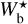 ${W_{\rm{b}}^ \star }$