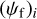 ${\left( {{\psi _{\rm{f}}}} \right)_i}$