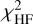 $\chi _{{\rm{HF}}}^2$