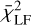 $\bar \chi _{{\rm{LF}}}^2$