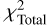 ${\chi _{{\rm{Total}}}^2}$