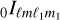 $_0{I_{\ell m{\ell _1}{m_1}}}$
