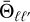 ${{\rm{\bar \Theta }}_{\ell {\ell ^\prime }}}$