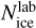 $N_{{\rm{ice}}}^{{\rm{lab}}}$