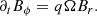 $$ \begin{aligned} \partial _t B_{\phi }=q\Omega B_r. \end{aligned} $$