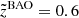 $ \tilde{z}^{\mathrm{BAO}}=0.6 $