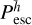 $P_{{\rm{esc}}}^h$