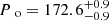 $ P{_{\text{ o}}}=172.6^{+0.9}_{-0.9} $