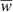 $ \overline{w} $