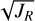 $\sqrt {{J_R}}$