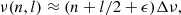 $$ \begin{aligned} \nu (n,l) \approx (n+l/2+\epsilon ) \Delta \nu , \end{aligned} $$