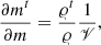 $$ \begin{aligned}&\frac{\partial m^t}{\partial m} = \frac{\varrho ^t}{\varrho } \frac{1}{\fancyscript {V}}, \end{aligned} $$