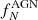 $ f_{N}^{\mathrm{AGN}} $