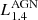 $ L_{1.4}^{\mathrm{AGN}} $