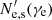 $ N^{\prime}_{\rm e,s}(\gamma_{\rm e}) $