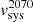 $ v_\mathrm{sys}^{2070} $