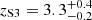 $ z_{\mathrm{S3}}=3.3_{-0.2}^{+0.4} $