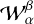 ${\cal W}_\alpha ^\beta$