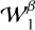 ${\cal W}_1^\beta$