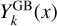 $Y_k^{{\rm{GB}}}\left( x \right)$