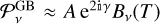 $\Latin Capital Letter P _v^{{\rm{GB}}} \approx A\,{{\rm{e}}^{2\Mathematical Double-struck small I \gamma }}{B_v}\left( T \right)$