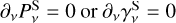 ${\partial _v}P_v^{\rm{S}} = 0\,{\rm{or}}\,{\partial _v}\gamma _v^{\rm{S}} = 0$