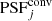 $ \mathrm{PSF}_{j}^{\mathrm{conv}} $