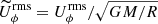 $ \widetilde{U}^{\mathrm{rms}}_\phi = U^{\mathrm{rms}}_{\phi}/\sqrt{GM/R} $