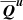 $ \overline{\boldsymbol{Q}}^{\boldsymbol{u}} $
